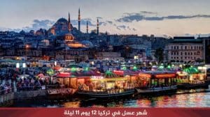شهر عسل في تركيا 12 يوم 11 ليلة