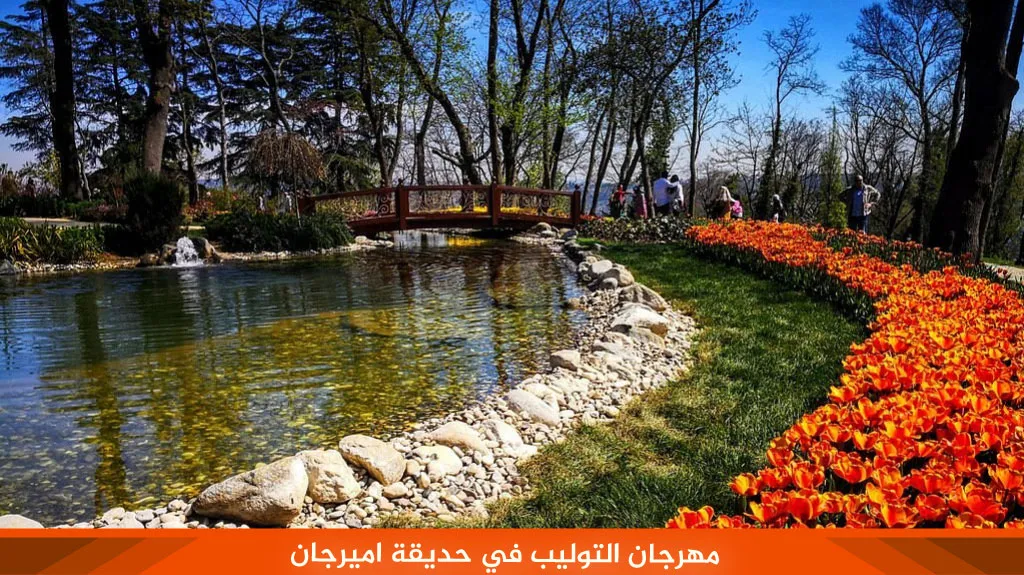 جولة حديقة اميرجان 3 مهرجان التوليب في حديقة اميرجان
