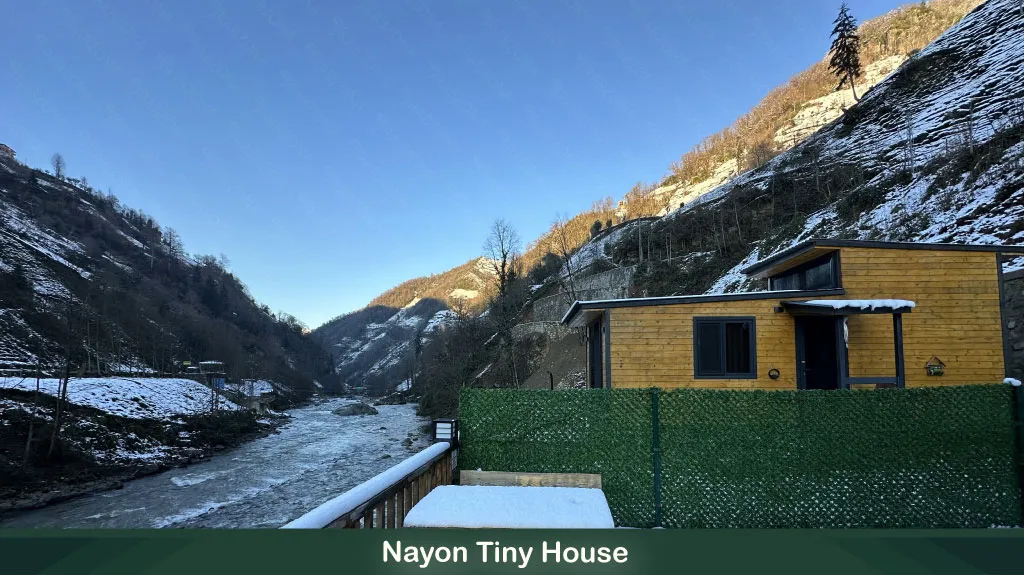 اكواخ طرابزون: دليل 2026 لأجمل الأكواخ (على النهر والجبال) 14 Nayon Tiny House